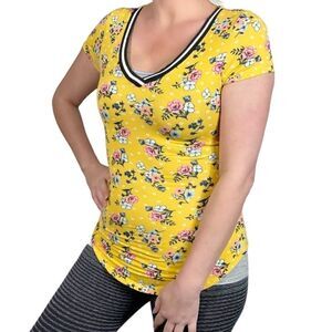 Almost Famous Yellow Floral Top